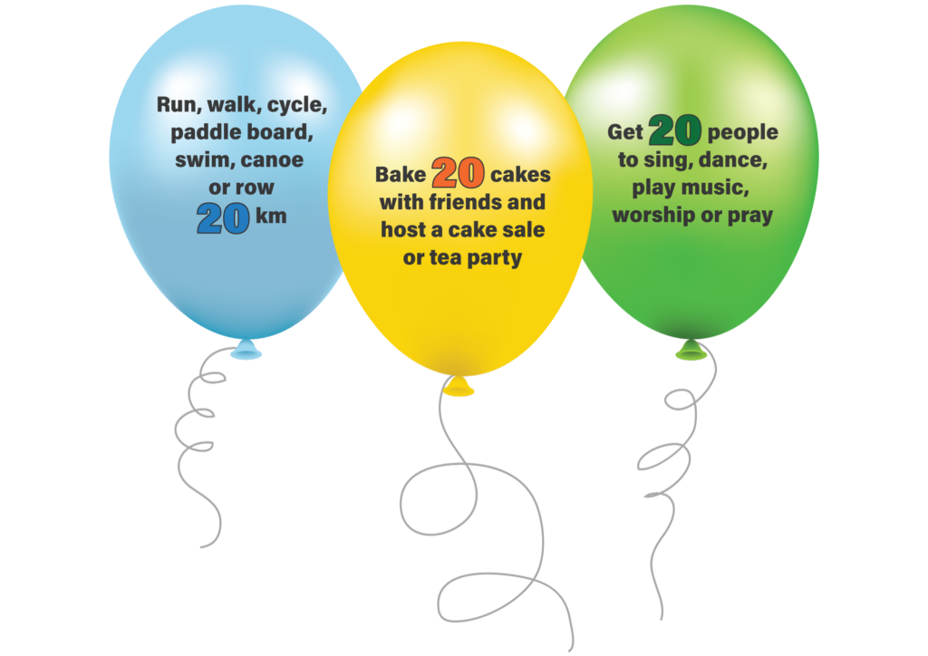 Fundraising ideas for Challenge 20