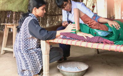 The CCH palliative care team visit a patient.